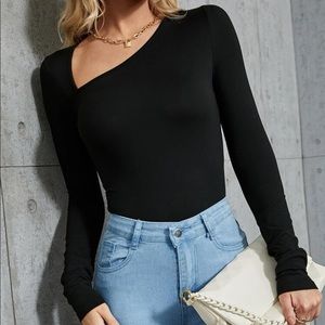 SHEIN asymmetrical bodysuit